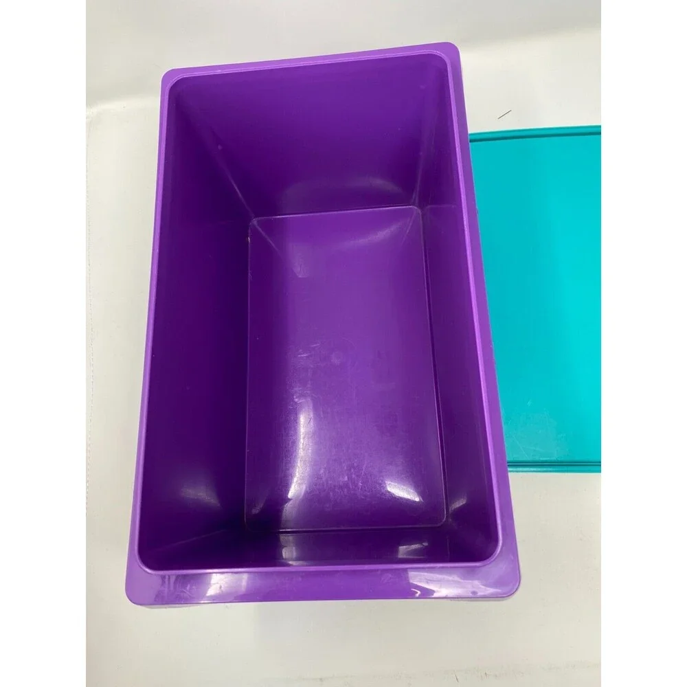 Tupperware‎ Hostess Beach Bright Picnic Totes & Cup Teal & Purple Retro Set